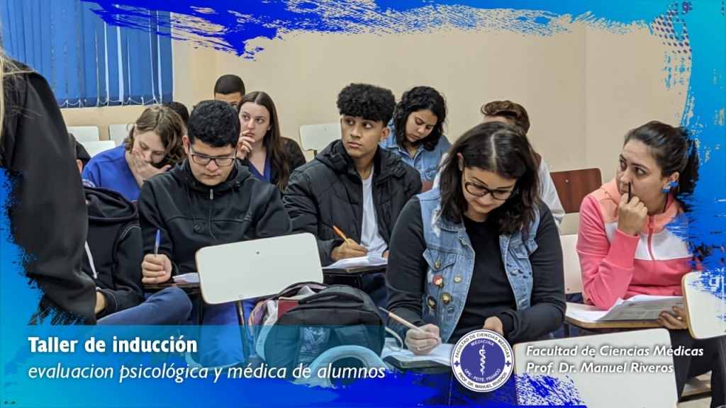 Taller de inducción, evaluación psicológica y médica de alumnos del primer curso